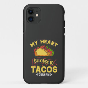 Funda Para iPhone 11 Mi Corazón Pertenece A Los Tacos