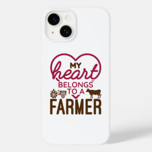 Funda Para iPhone 14 De Case-Mate Mi corazón pertenece a un granjero