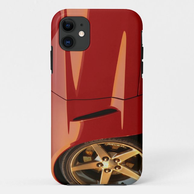 Funda De Case-Mate Para iPhone Mi Corvette rojo (Reverso)
