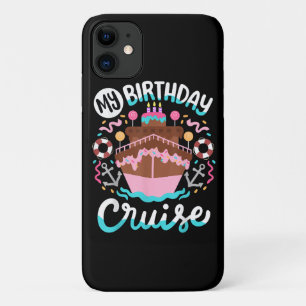 Funda Para iPhone 11 Mi cumpleaños crucero vacaciones crucero viaje