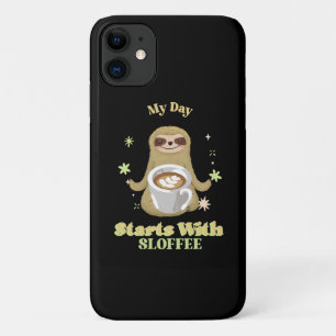 Funda Para iPhone 11 Mi día comienza con Sloffee