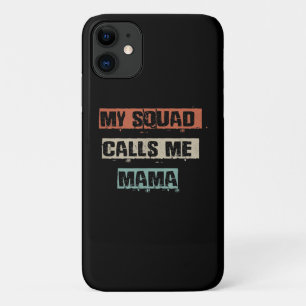 Funda Para iPhone 11 Mi escuadrón me llama regalo de mamá, amante de ha