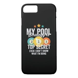 Funda Para iPhone 8/7 Mi estrategia billar es el secreto más alto, aunqu