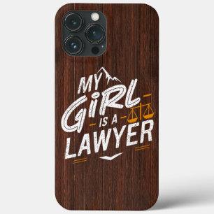 Funda Para iPhone 13 Pro Max Mi hija es abogada por papá orgulloso y mamá orgul