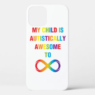 Funda Para iPhone 12 Pro Mi hijo es un infinito autista asombroso
