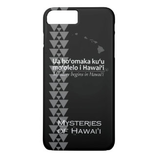 Funda Para iPhone 8 Plus/7 Plus Mi historia - caja tribal hawaiana negra del