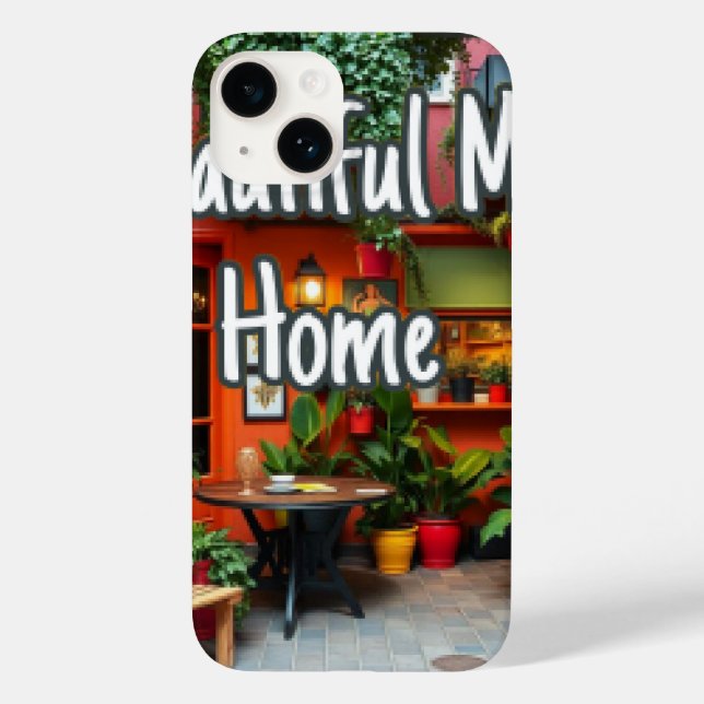 Funda De Case-Mate Para iPhone Mi Hogar Hermoso  (Reverso )