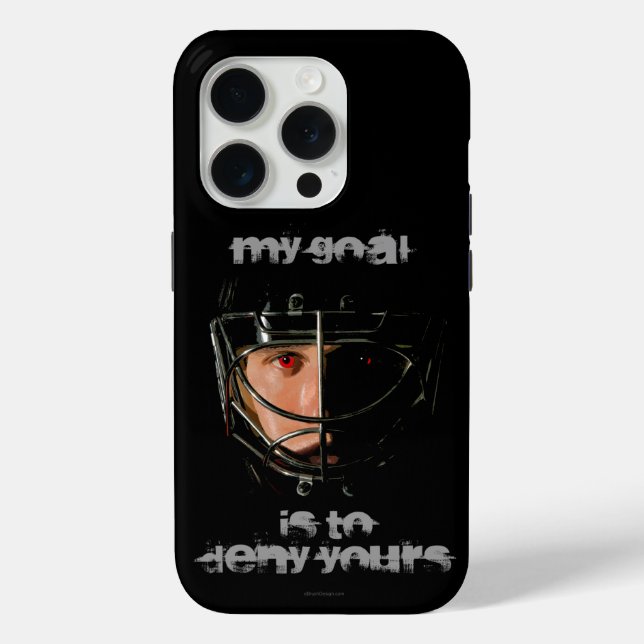 Funda De Case-Mate Para iPhone Mi objetivo (granito de hockey) (Reverso )