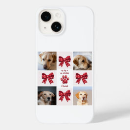 Funda Para iPhone 14 De Case-Mate Mi Perro Es Mi San Valentín Bow 4 Fotos