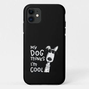 Funda Para iPhone 11 Mi perro piensa que soy genial por ser amante de l