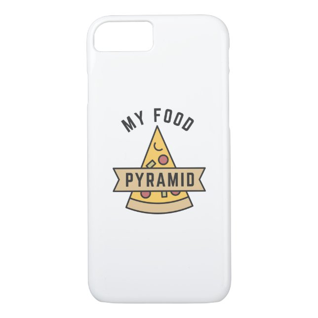 Funda De Case-Mate Para iPhone Mi pirámide de alimentos (Reverso)