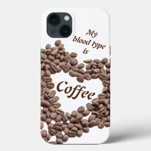 Funda Para iPhone 13 Mi sangre es para los amantes del café cafeína
