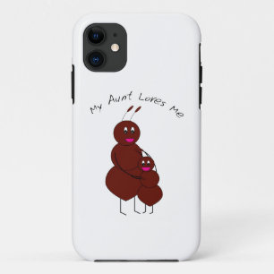 Funda Para iPhone 11 Mi tía me ama dibujo animado adorable hormiga jueg