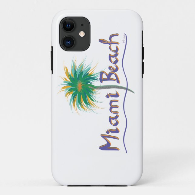Funda De Case-Mate Para iPhone Miami Beach, Florida (Reverso)