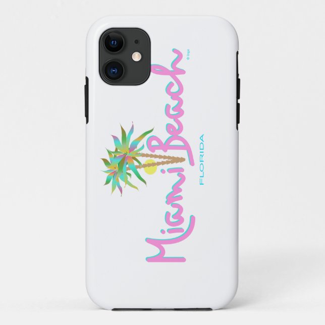 Funda De Case-Mate Para iPhone Miami Beach Pam's (Reverso)
