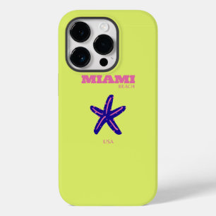 Funda Para iPhone 14 Pro De Case-Mate Miami, Miami Beach, Travel Art, Preppy