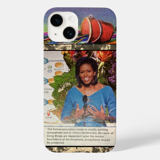 Funda De Case-Mate Para iPhone Michelle Obama DEI Biodiversity Economics Quote (Reverso )