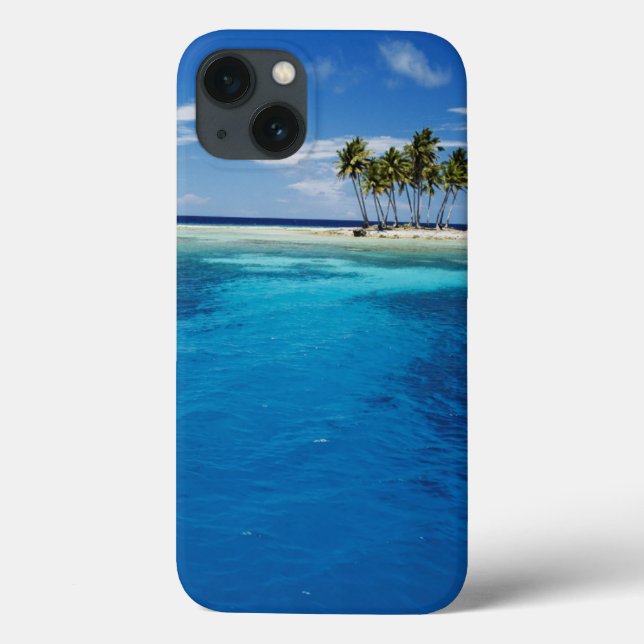 Funda De Case-Mate Para iPhone Micronesia, Tonowas, Vista de los tropicales idíli (Reverso)