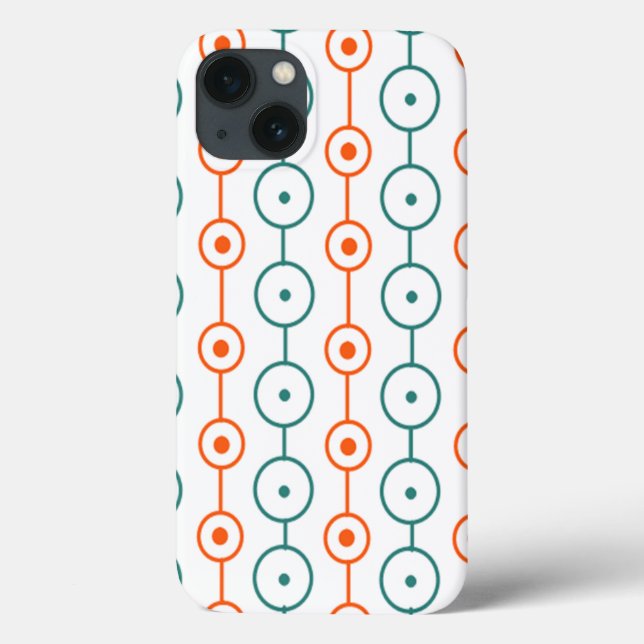Funda De Case-Mate Para iPhone Mid-Century Modern Circle Strings (Reverso)
