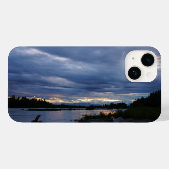 Funda De Case-Mate Para iPhone Midnight Alaska Sunset (Reverso  (Horizontal))
