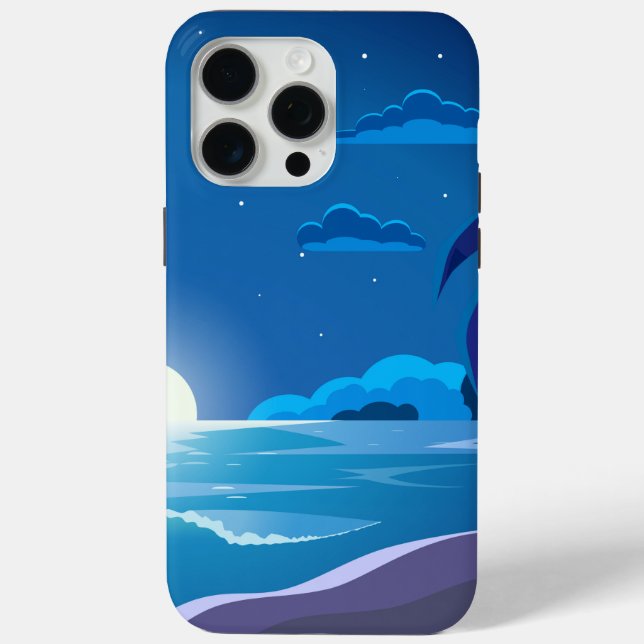Funda De Case-Mate Para iPhone Midnight Beach Bliss (Reverso )