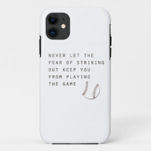 Funda Para iPhone 11 miedo de fallar en el béisbol moderno inspirador