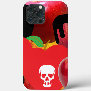 Funda Para iPhone 13 Pro Max Mikitiez calavera roja veneno de manzana tóxica ve