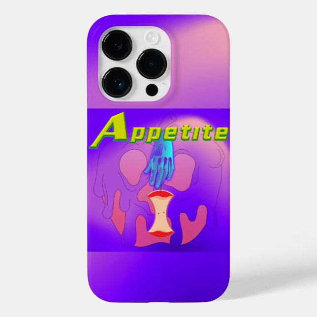 Funda De Case-Mate Para iPhone Mikitiez calavera roja veneno de manzana tóxica ve (Reverso )