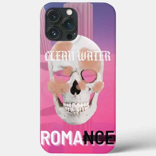 Funda De Case-Mate Para iPhone Mikitiez dreamer cráneo tatuaje arco iris rosa roc (Reverso )