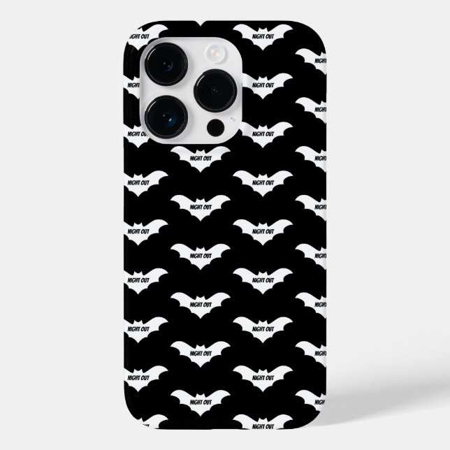 Funda De Case-Mate Para iPhone Mikitiez groovy ghouls bateó noche halloween (Reverso )