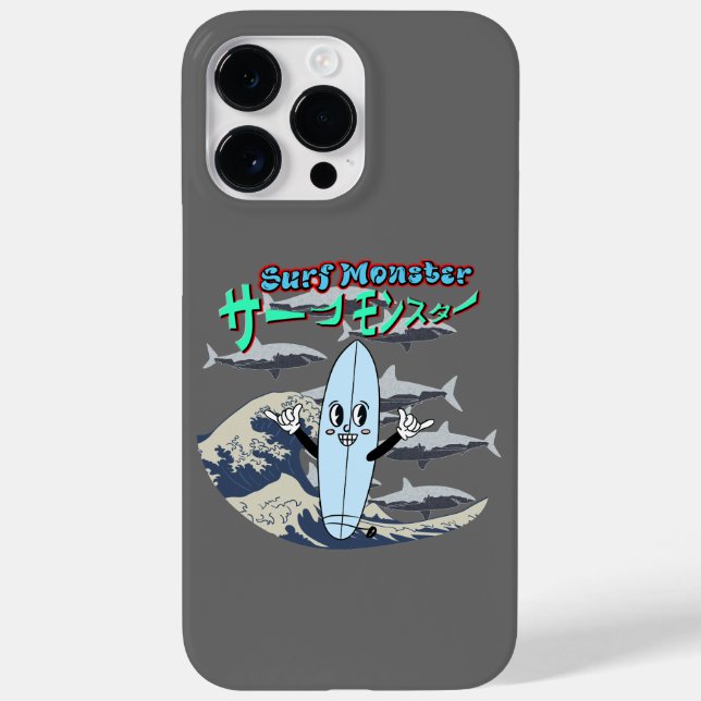 Funda De Case-Mate Para iPhone Mikitiez surf windsurf menta monstruosa japanesewa (Reverso)