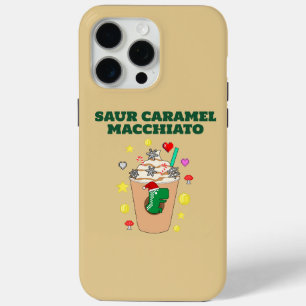 Funda Para iPhone 15 Pro Max Mikitiez Trex dinosaur icedcoffee caramelo xmas
