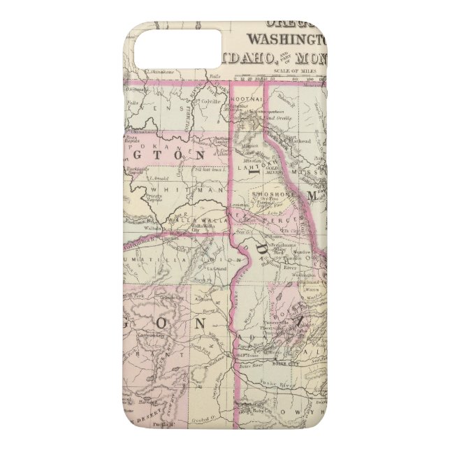 Funda De Case-Mate Para iPhone Mineral, lavado, Ida, Mont (Reverso)