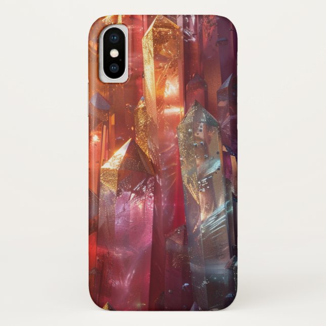 Funda De Case-Mate Para iPhone Minerales Gemas Curando Cristales (Reverso)