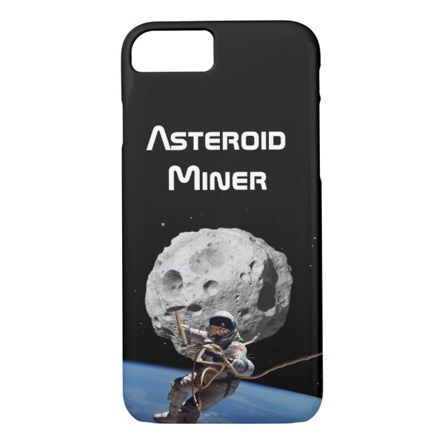 Funda De Case-Mate Para iPhone Minero asteroide (Reverso)
