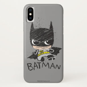 Funda Para iPhone X Mini esbozo de Batman clásico