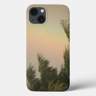 Funda Para iPhone 13 Mini estuche para iPad con arcoiris y árboles
