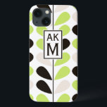 Funda Para iPhone 13 Mini estuche para iPad con motivos florales en bla<br><div class="desc">estuche para iPad de personalizable con motivos florales de menta,  negro y beige. Hay otros colores y artículos similares disponibles en mi tienda.</div>