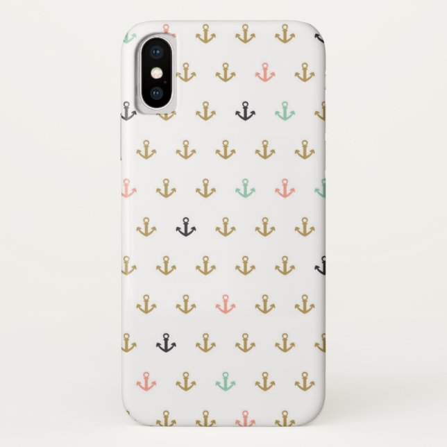 Funda De Case-Mate Para iPhone Mini modelo del ancla (Reverso)