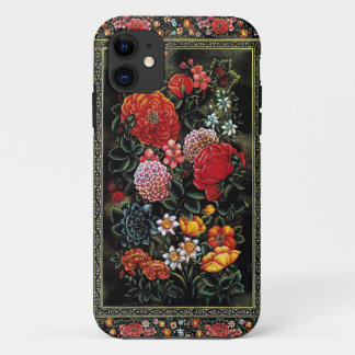 Funda Para iPhone 11 Miniatura floral de gran colorido del arte persa