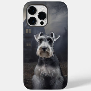 Funda Para iPhone 14 Pro Max De Case-Mate Miniature Schnauzer Halloween Espeluznante