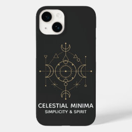 Funda Para iPhone 14 De Case-Mate Minimal Crescent Moon & Sun Line Art | Boho Style
