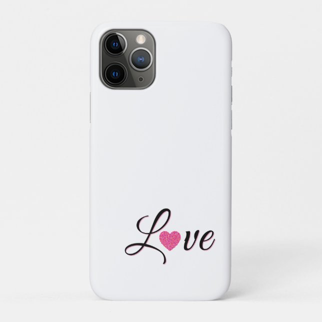 Funda De Case-Mate Para iPhone Minimal Dotted Heart Design (Reverso)