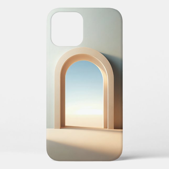 Funda De Case-Mate Para iPhone Minimalist Architectural Arch - Modern Aesthetic B (Reverso )