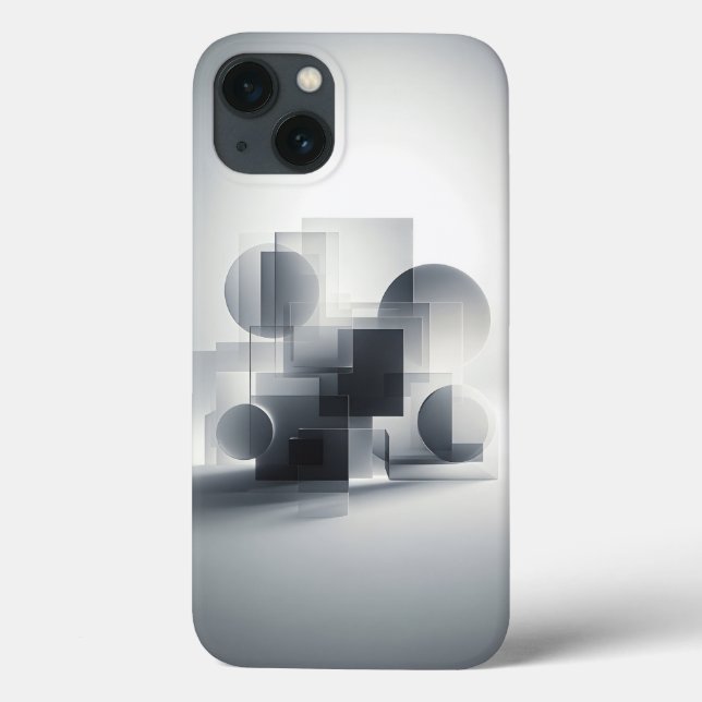 Funda De Case-Mate Para iPhone Minimalist Geometric Glass Phone Case - Abstract  (Reverso)