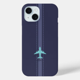 Funda Para iPhone 15 Minimalist plane