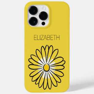 Funda Para iPhone 14 Pro Max De Case-Mate Minimalista Elegante Moderno flor de Margarita y t