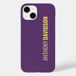 Funda Para iPhone 14 De Case-Mate Minimalista elegante profesional Indigo y Amarillo