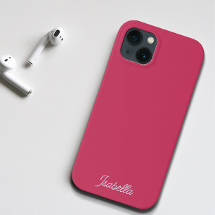 Funda Para iPhone 13 Minimalista estilo Oscuro Púrpura Púrpura Nombre s
