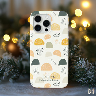 Funda Para iPhone 15 Pro Max Minimalista inspirado en la naturaleza - Patrón bo